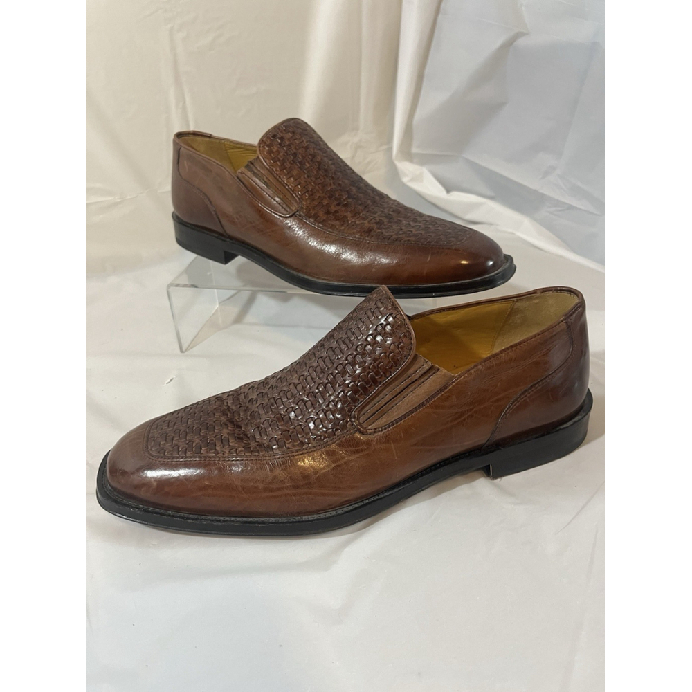 Johnston & Murphy Driver Woven Slip On Loafer size 8 M Brown - Picture 9 of 15